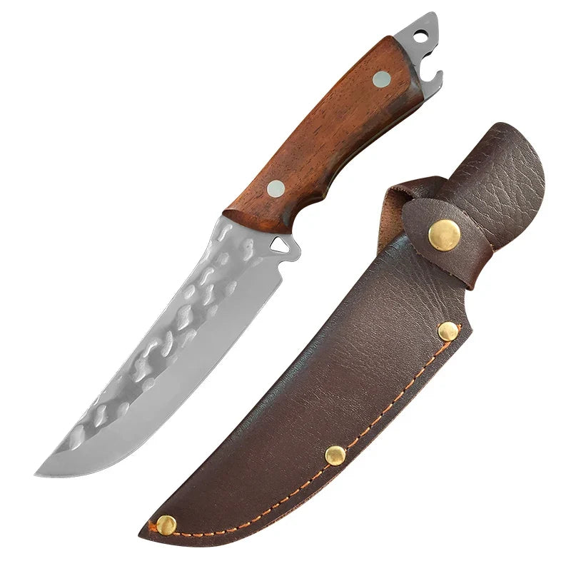 InLeung Handmade Stainless Steel Boning Knife – Chef Butcher Blade