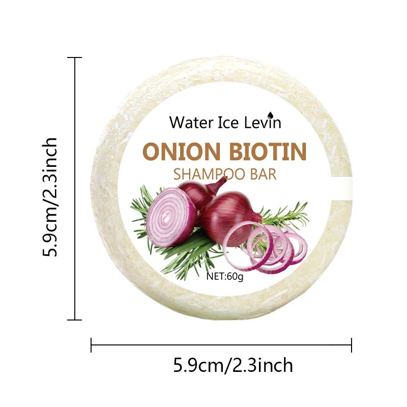 Onion & Biotin Shampoo Bar 60g | Rosemary, All Hair Types