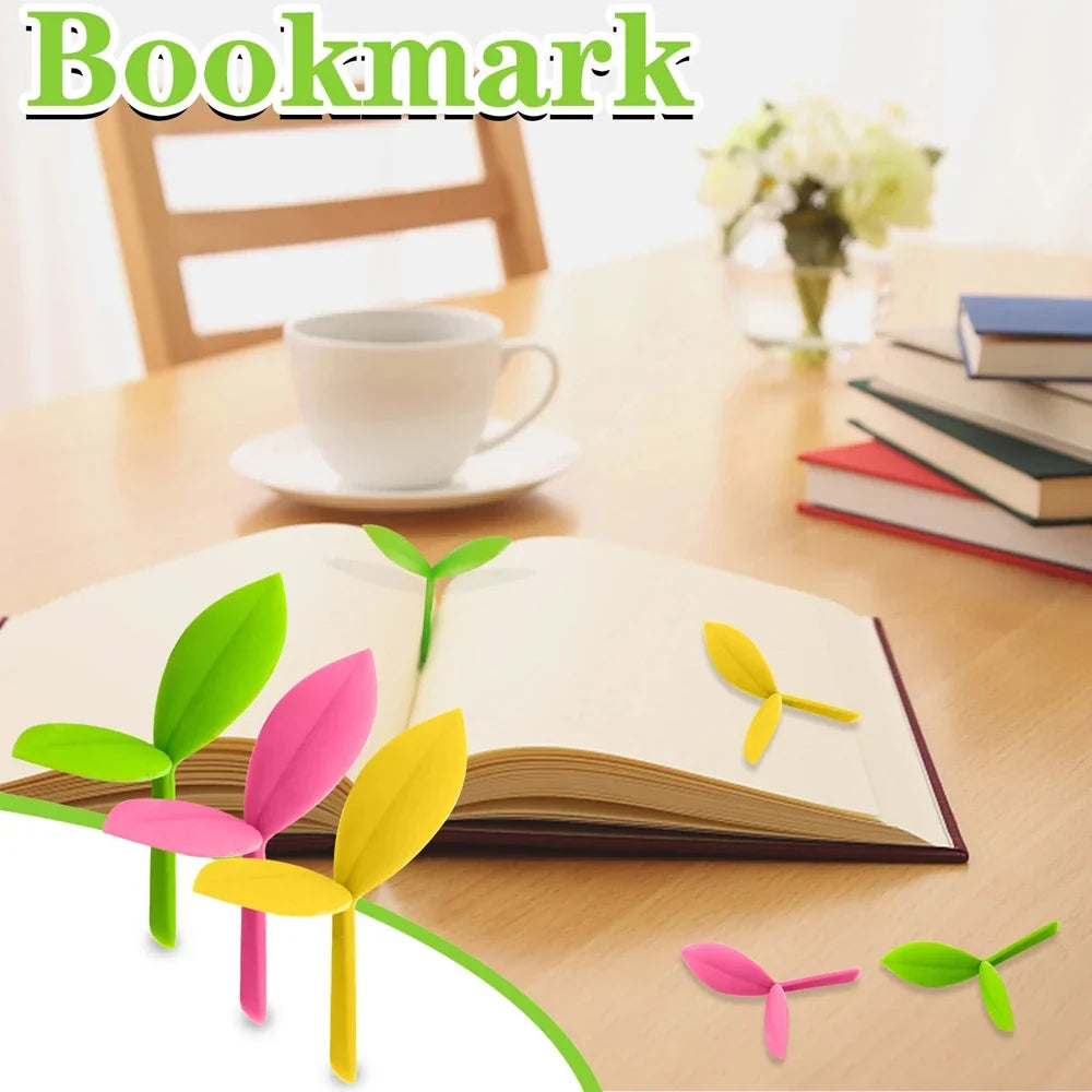 Silicone Grass Bud Bookmark – Cute Green Sprout Page Marker