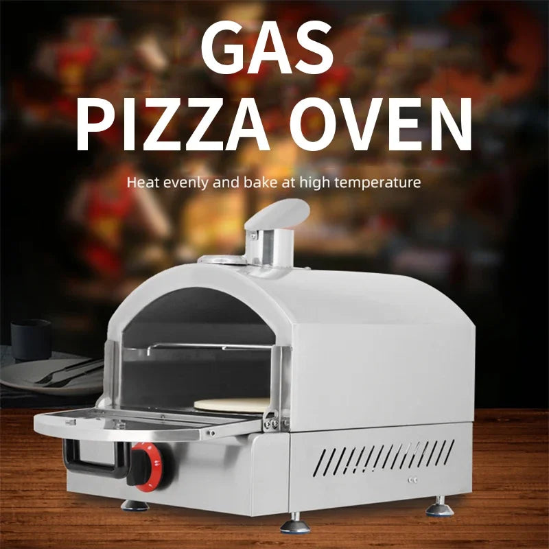 NP-14 14-Inch Portable Propane Pizza Oven – Auto Rotating Stone