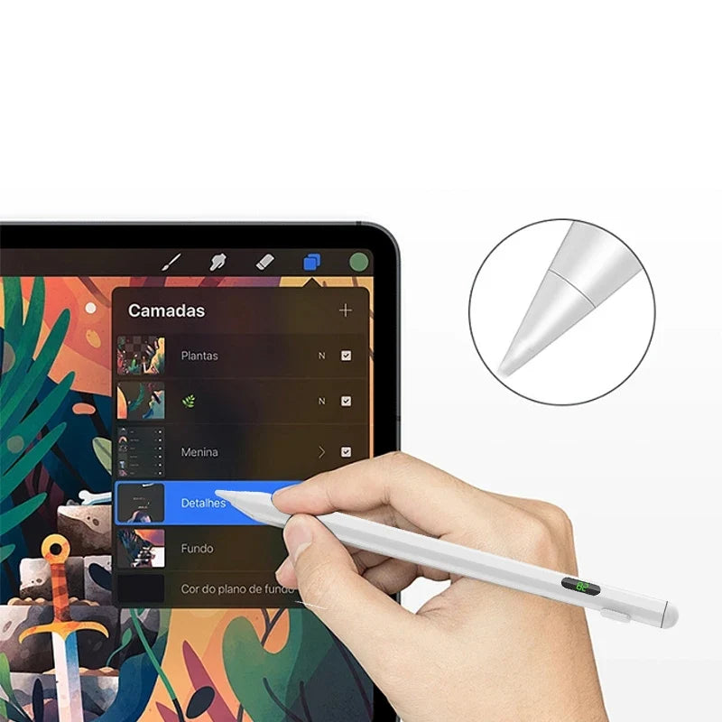 Universal Stylus Pen with LED Power Display – iPad Android Windows