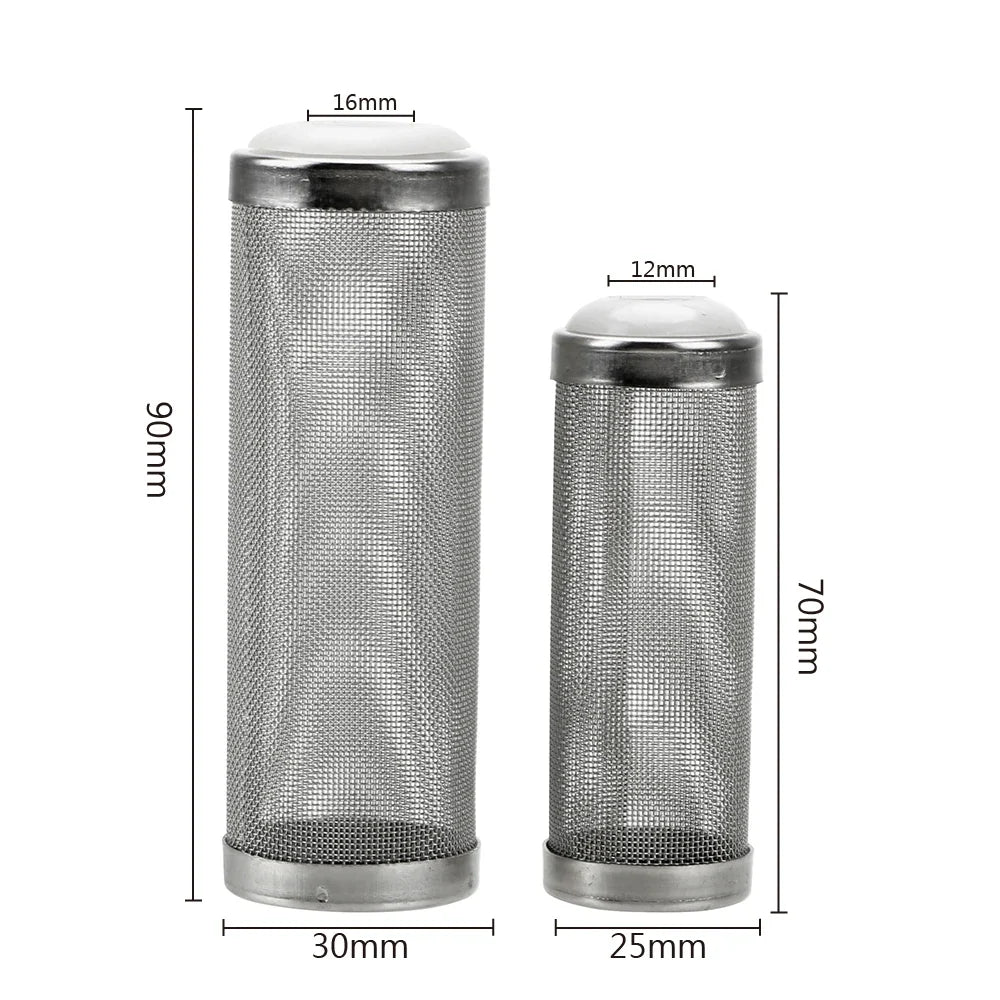 Stainless Steel Shrimp Guard Cylinder Filter – Aquarium Inlet S/L