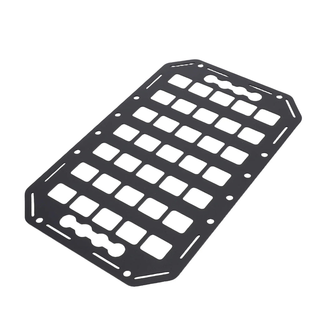 Aluminum MOLLE Panel Rack L-Track Compatible | Truck Bed Organizer