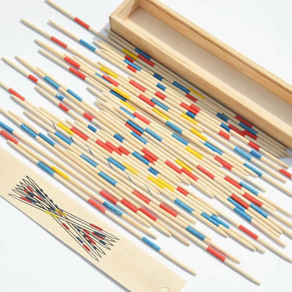 Wooden Pickup Sticks Classic Family Game | Kids & Adults