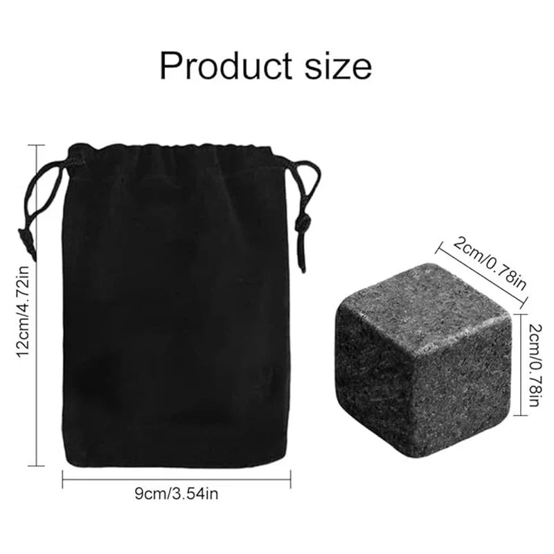 Natural Granite Whiskey Stones Sipping Ice Cube Whisky Stone Wine