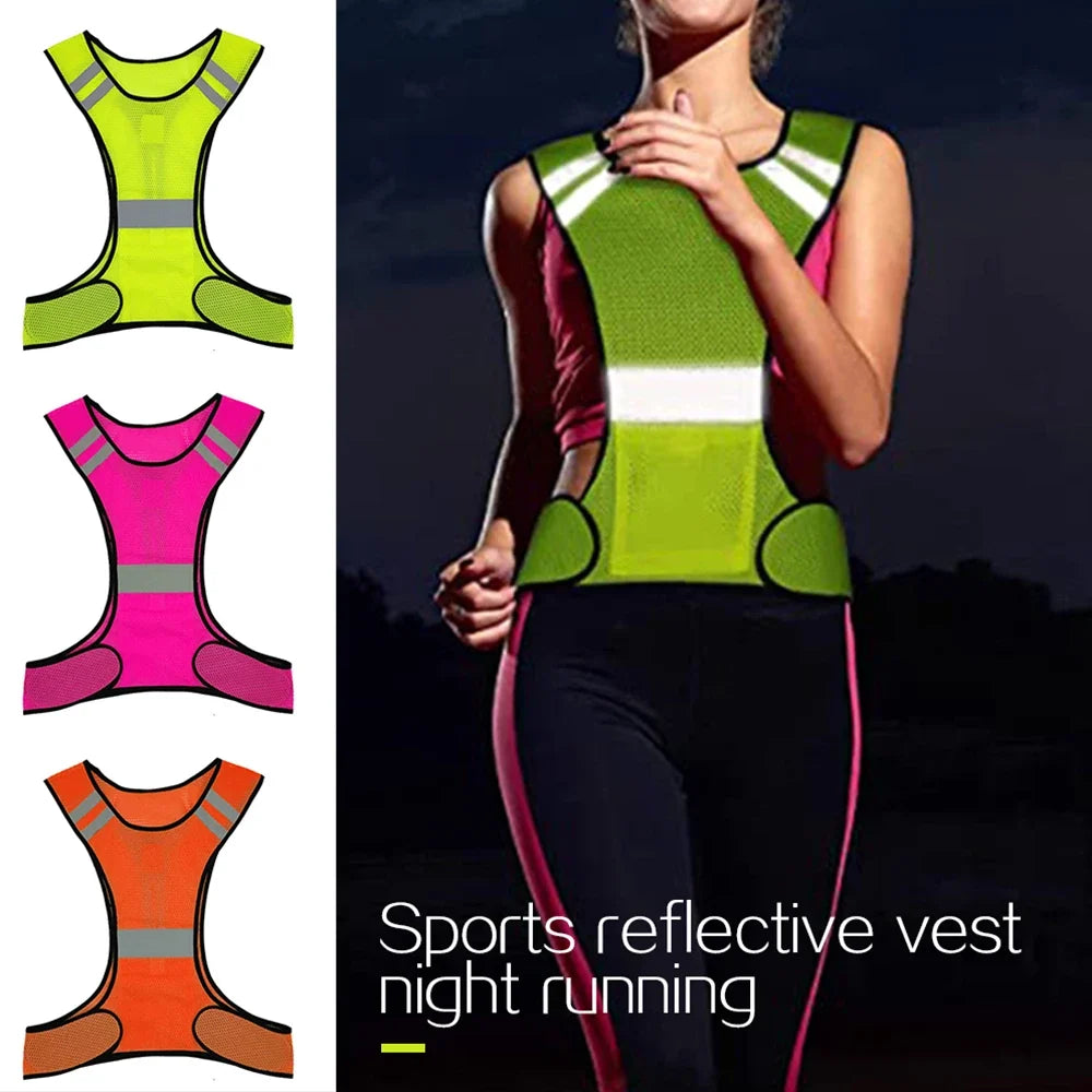Reflective Safety Running Vest | High-Visibility Cycling & Jogging