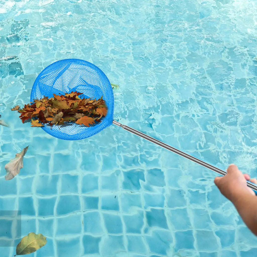 Kids Fishing Net Stainless Steel Telescopic Anti Slip Small Catcher