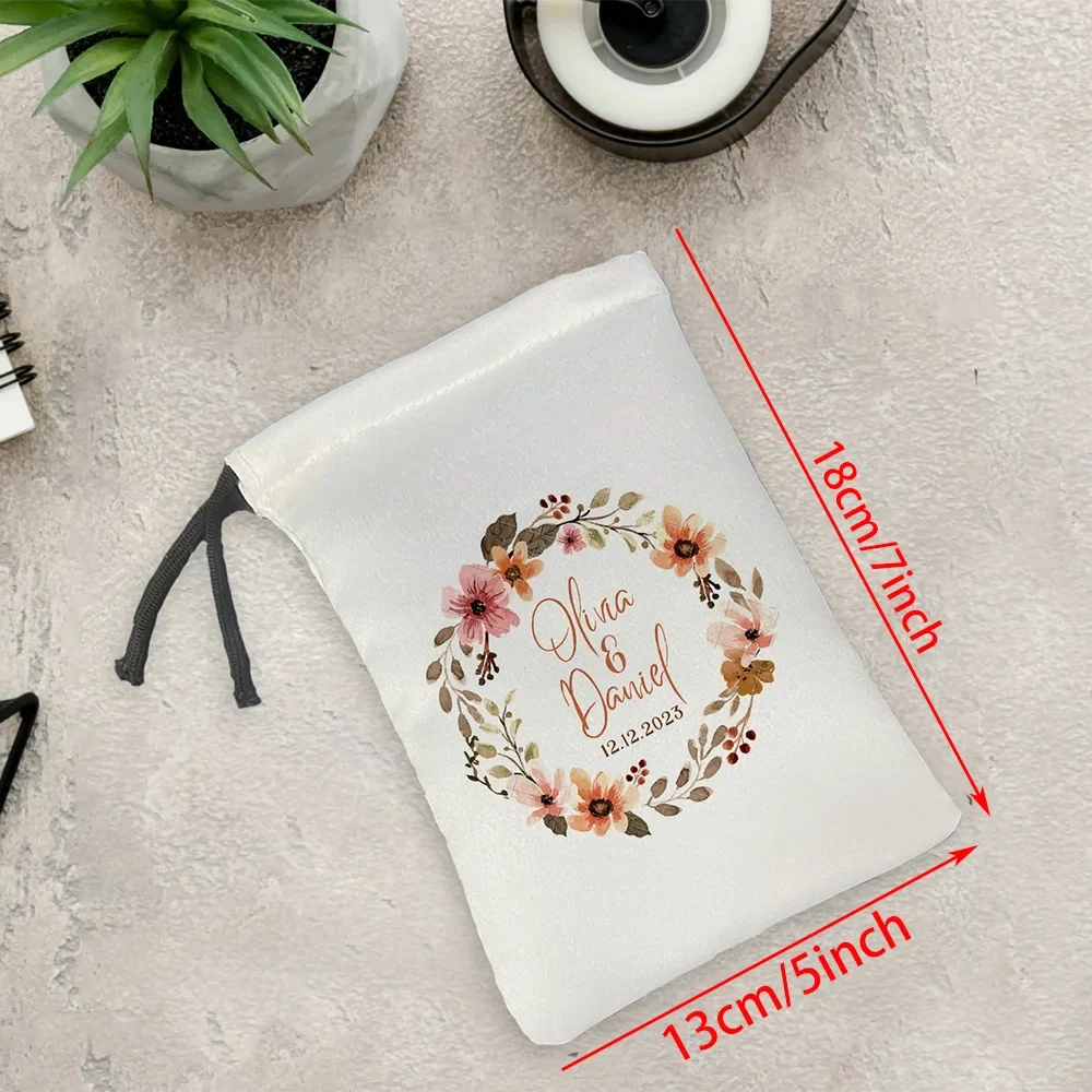 Personalized Floral Hangover Kit Favor Bags | Bridal Party