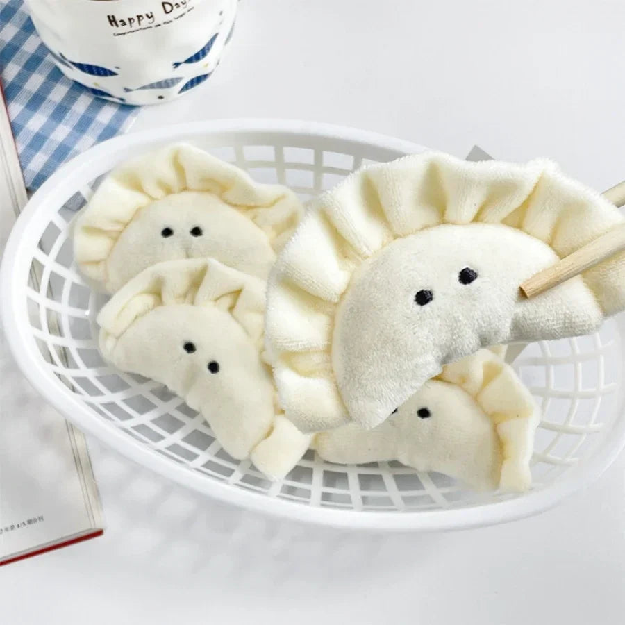 Cute Dumpling Keychain Pendant – Cartoon Bag Charm & Figurine
