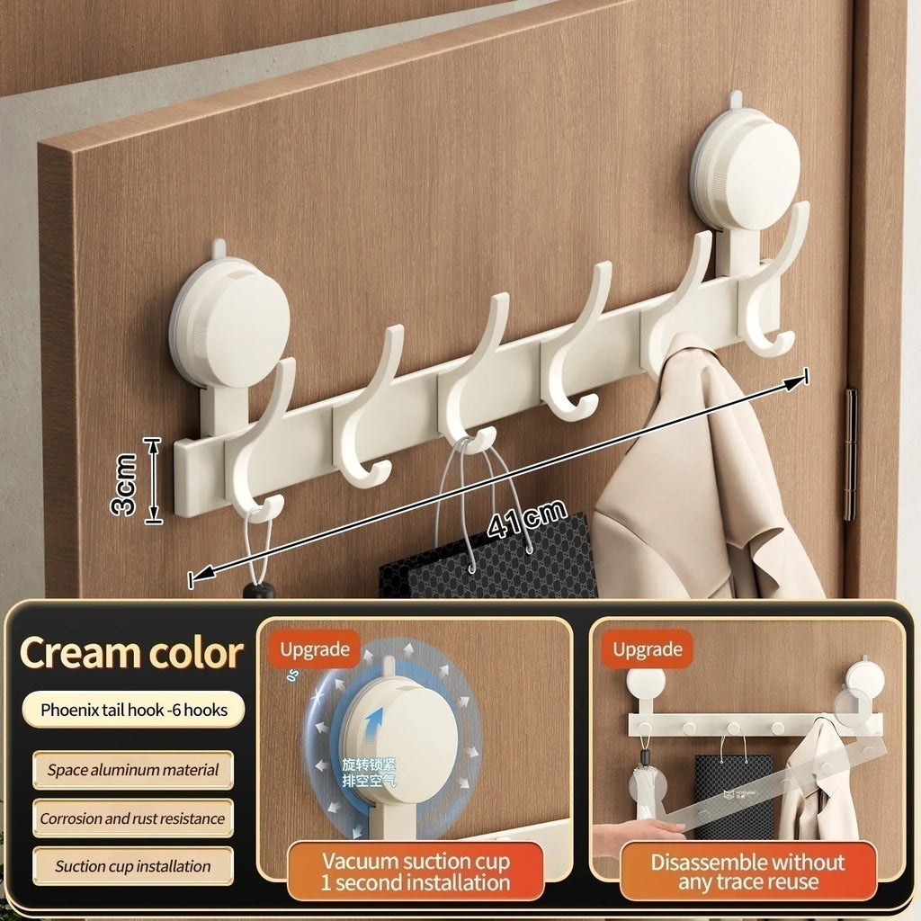 Drill-Free Suction Cup Hooks Heavy Duty Wall Hanger 8 Pack