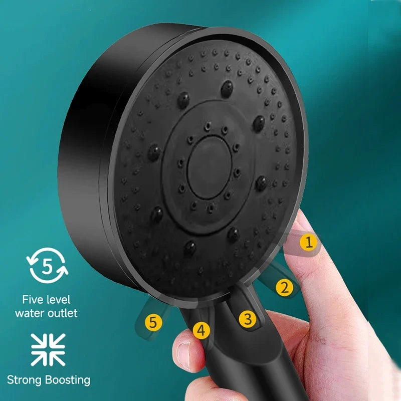 DOCO LAB 5-Mode Handheld Shower Head | Pressure Boost