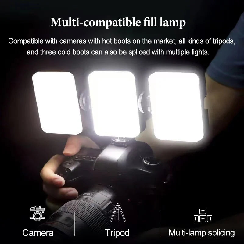 Led Photography Lighting Light Ring Tripod Rechargeable Selfie Lamp
