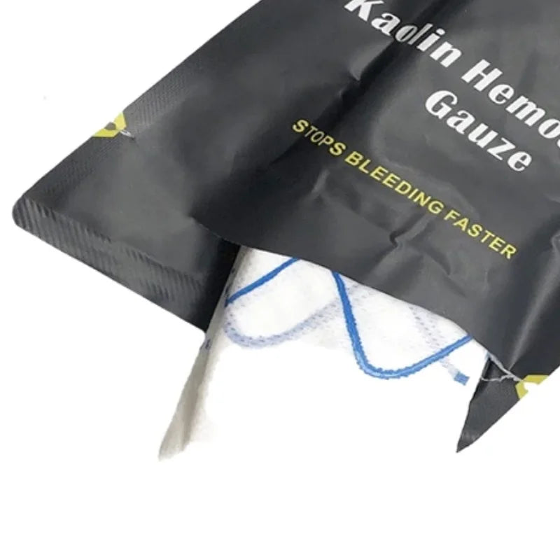 Hemostatic Kaolin Gauze Combat Emergency Tactical Military First Aid