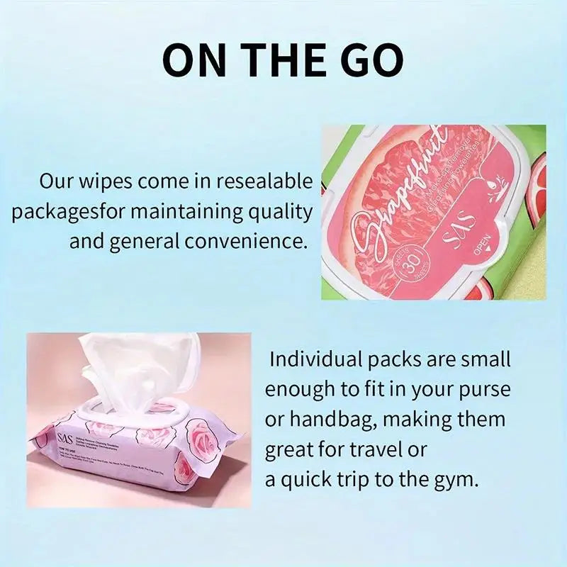 USHAS Makeup Remover Wipes – 30 Gentle Hypoallergenic Wipes