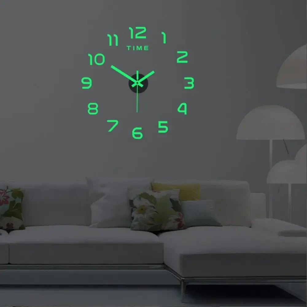 3D DIY Acrylic Wall Clock – Modern Frameless Home Decor