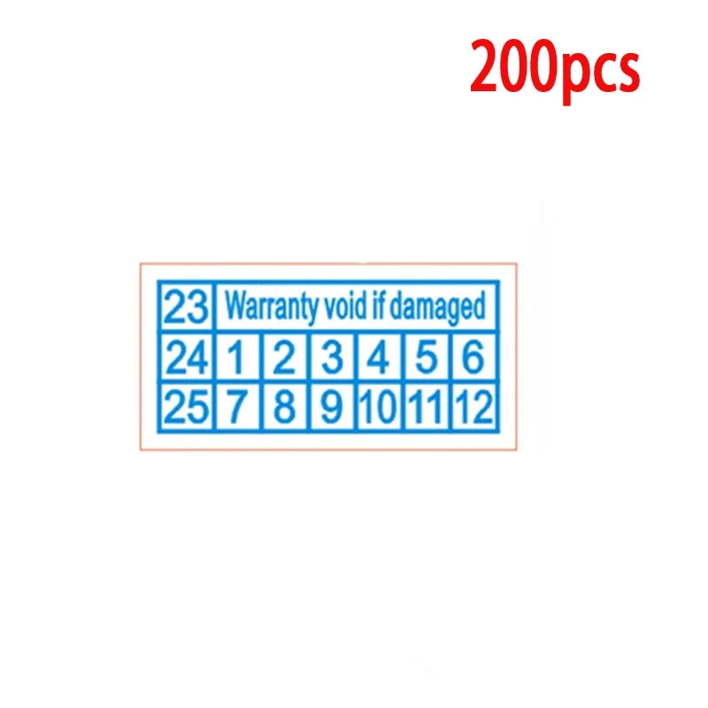 Tamper Proof Void Security Stickers 40×20mm | 100–200 Pack