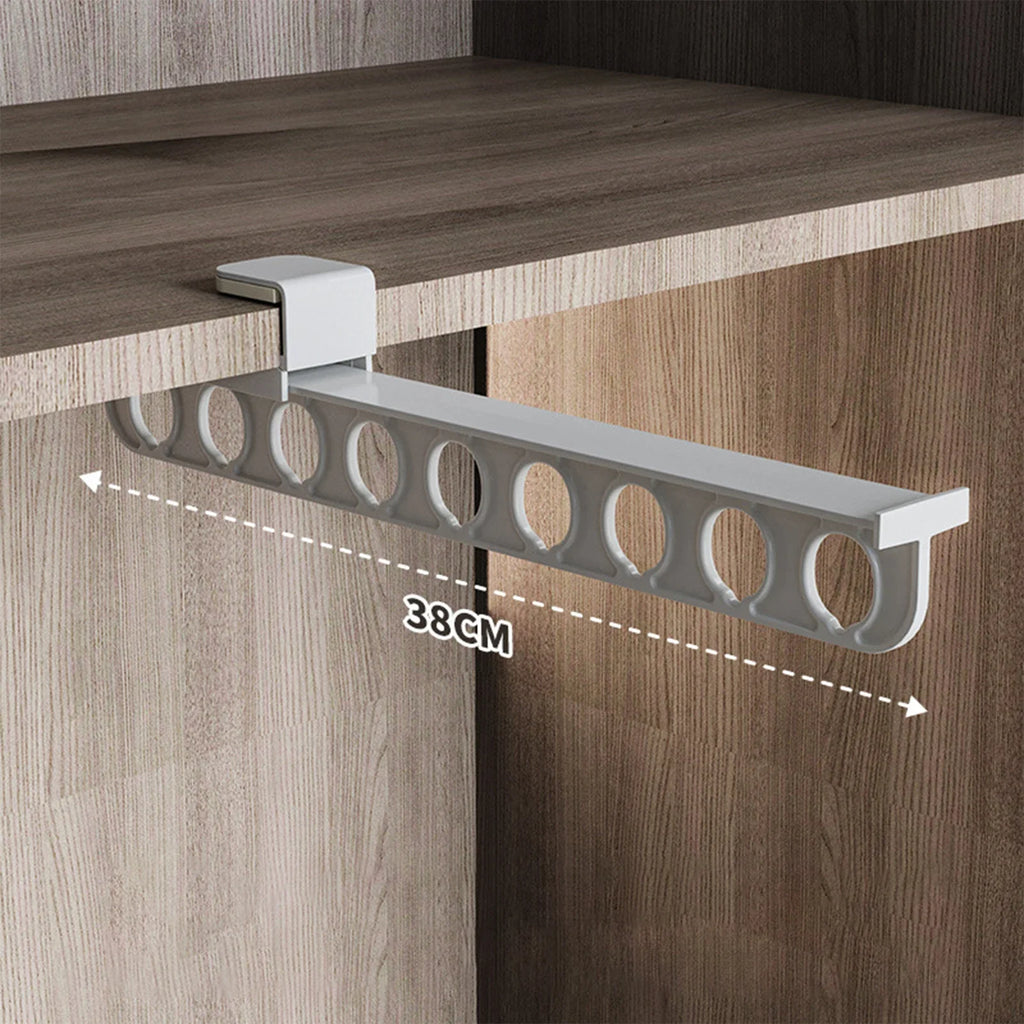 Retractable Pull-Out Closet Valet Rod | Heavy Duty Wardrobe Rail