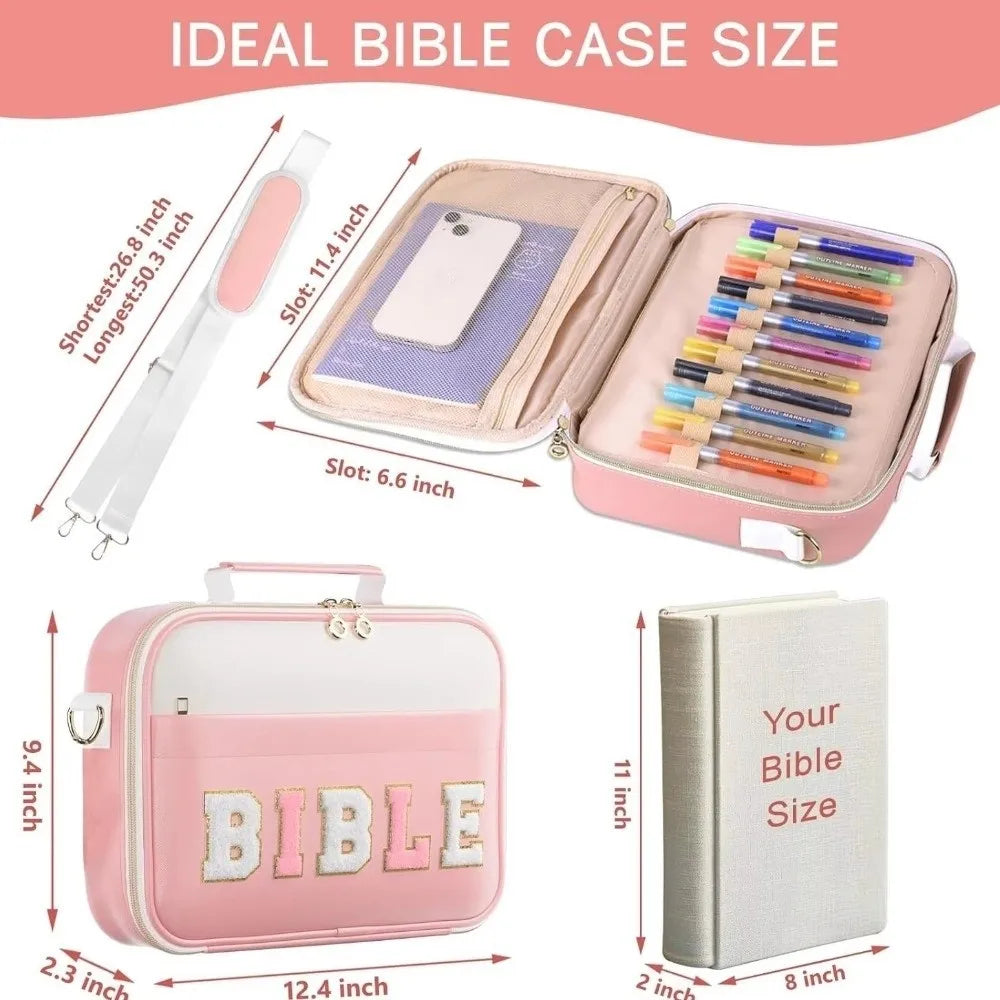 Portable Bible Cover Case Dustproof Large-capacity Carrying Bags