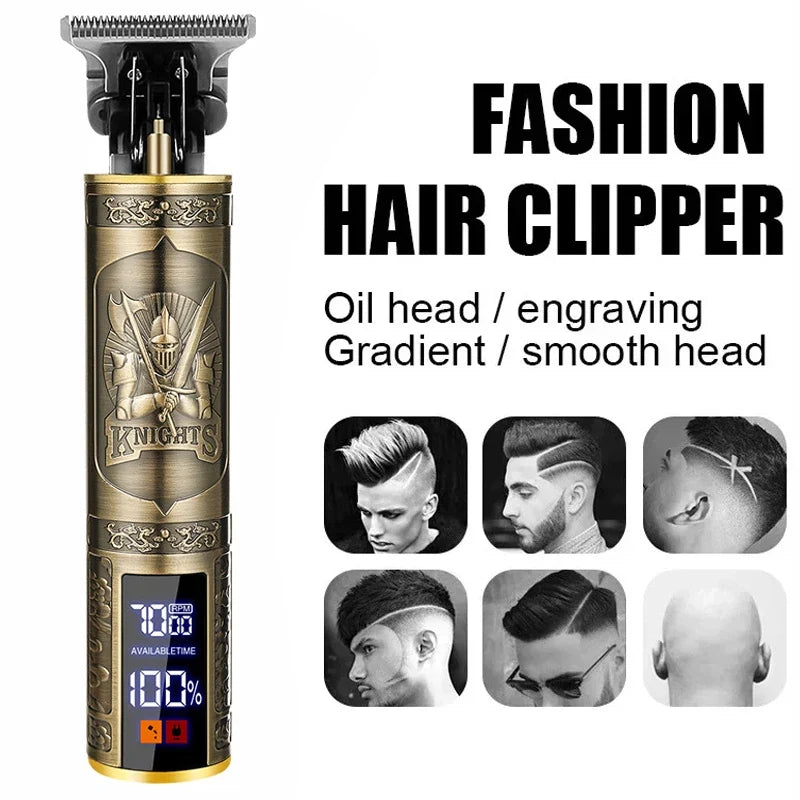 XMSJ Cordless Hair Clippers & Zero-Gap Beard Trimmer for Men