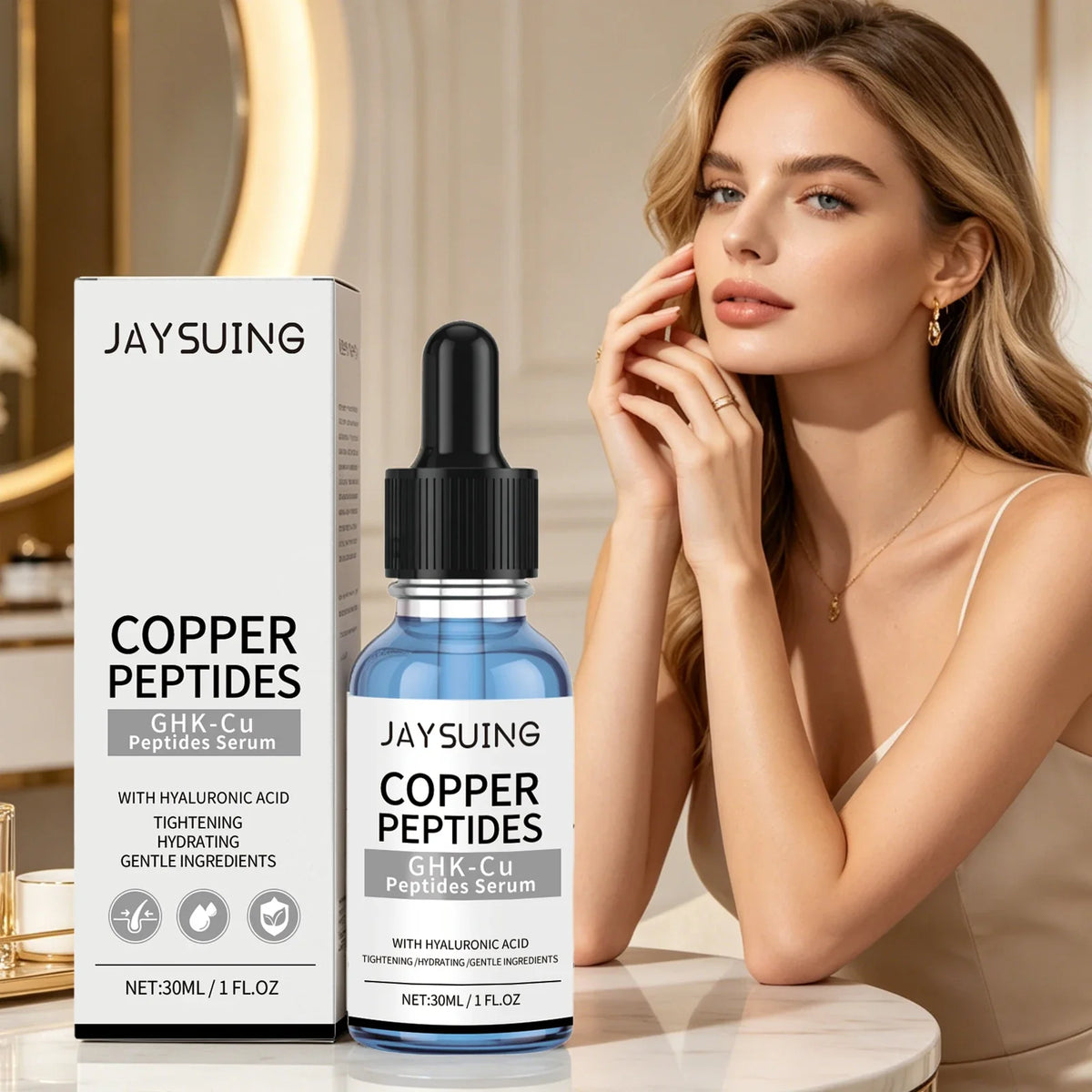 Copper Peptide Face Serum – Firming, Hydrating & Brightening