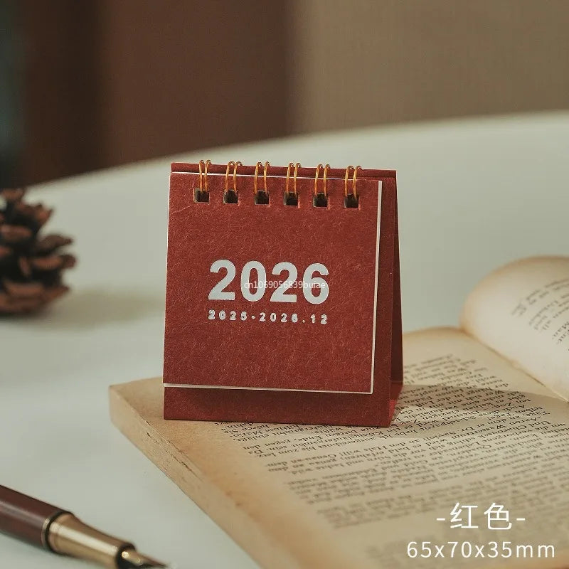 2026 Kawaii Mini Desk Calendar – Daily & Monthly Planner