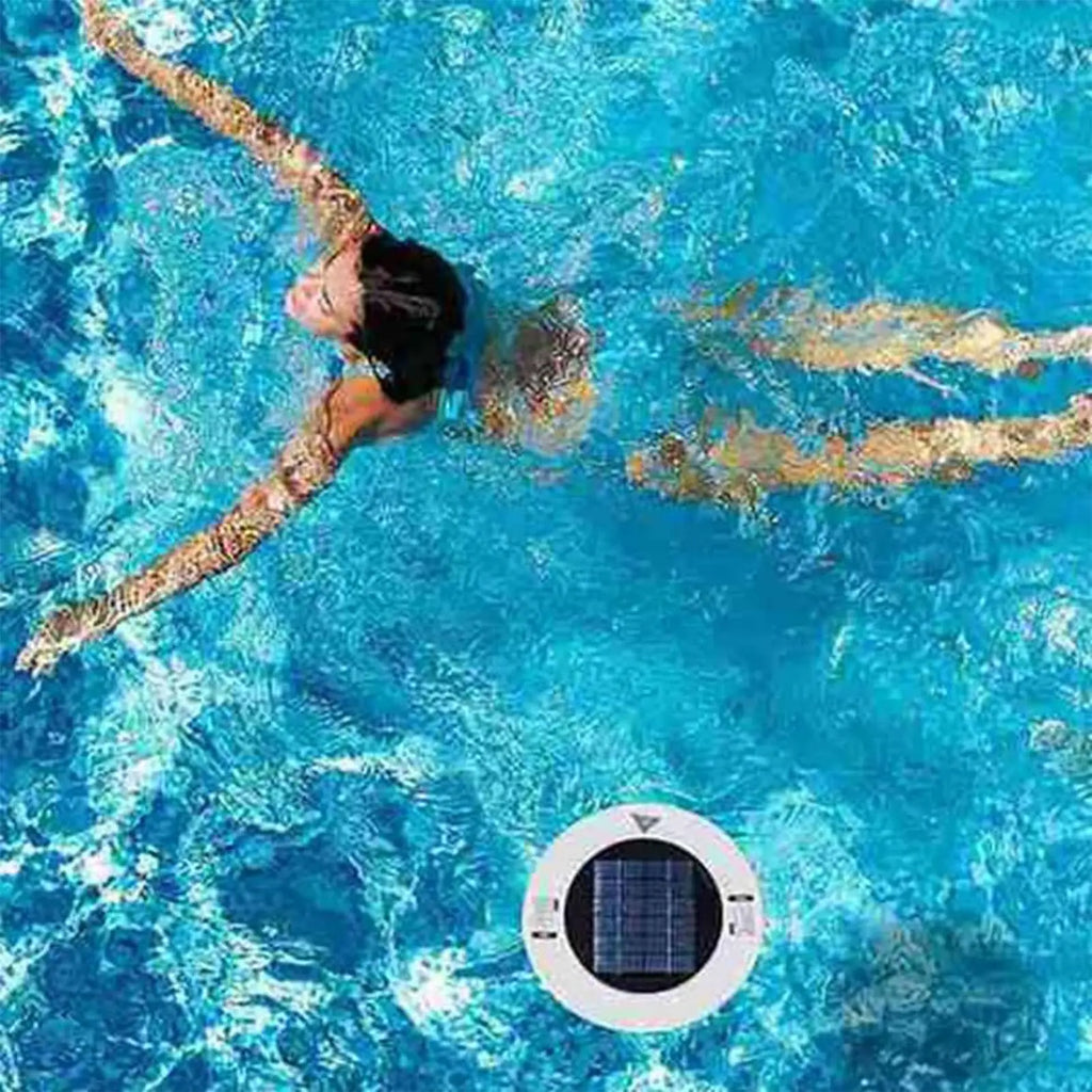Solar Copper Pool Ionizer – Floating RGB LED Cleaner