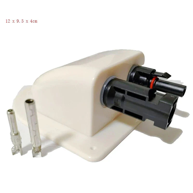 Solar Panel Double Hole Wire Cable Entry Gland Sealing Box Curved