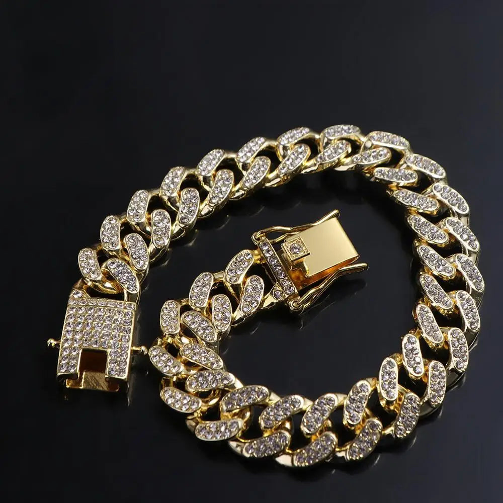 Rhinestone Dog Jewelry Necklace | Jeweled Pet Chain Collar