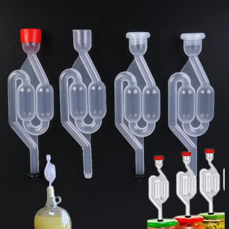 S-Shape Bubble Airlock & Carboy Stopper Set | Homebrew