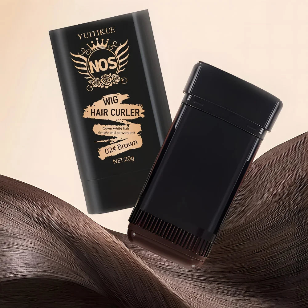 YUITIKUE Brown Hair Dye Comb – Instant Gray Touch-Up Stick