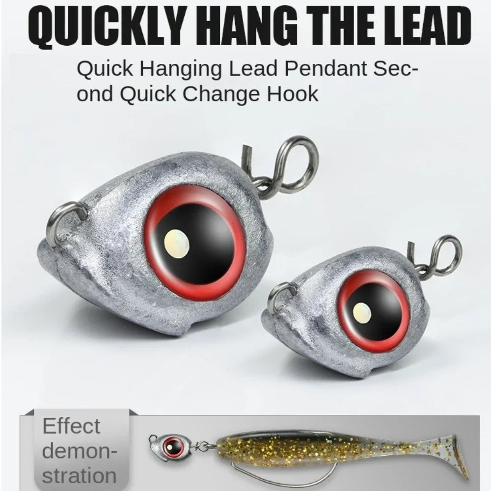 10 Pc Swimbait Jig Heads – Bass Fishing Lures 3.5g–10g