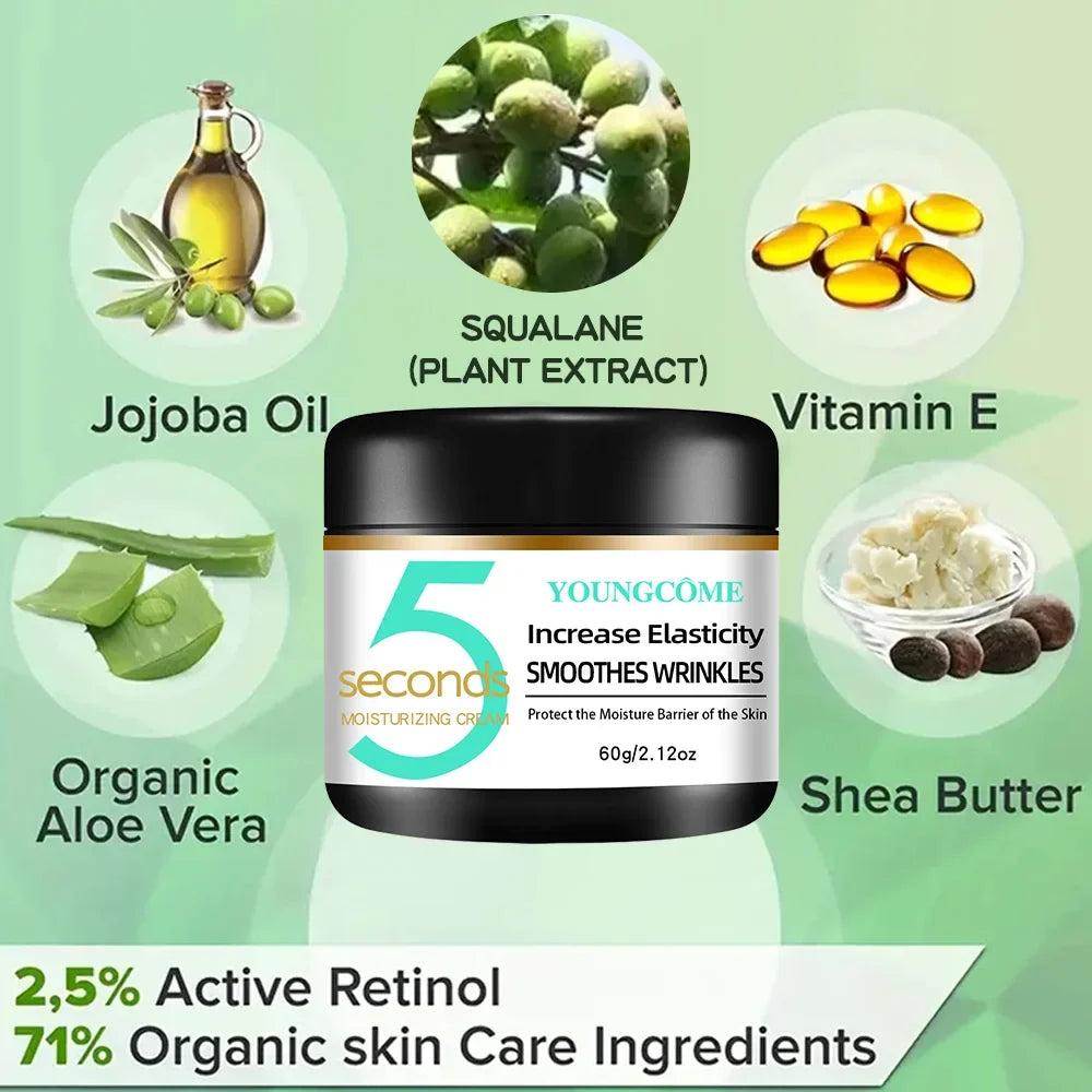 Anti-wrinkle Magic Cream Retinol Collagen Infused 5S Fast Absorbing
