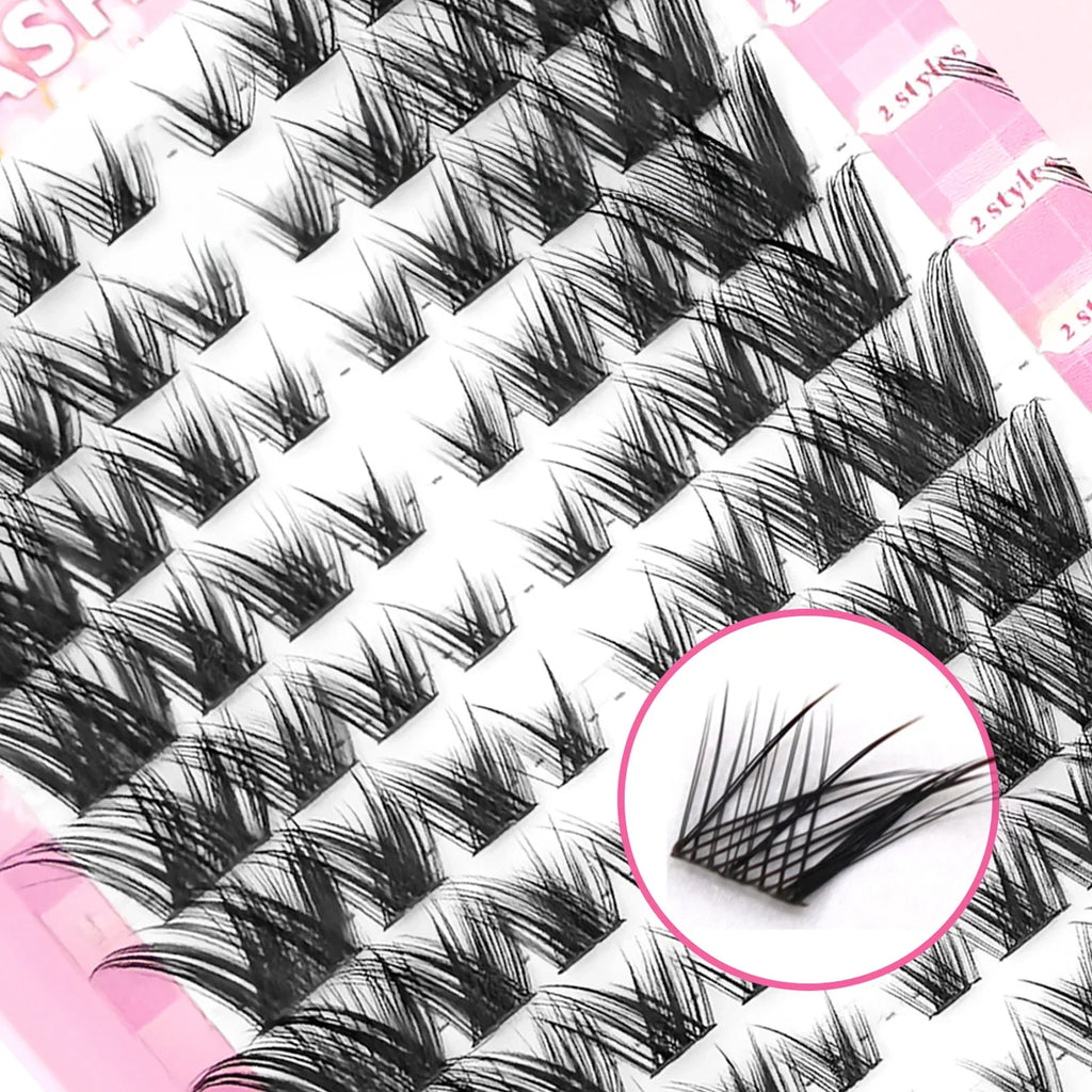 Manga Cluster False Lashes 10–16mm Fluffy Fairy DIY Extensions