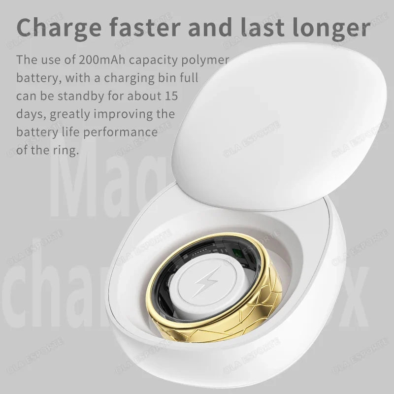 2026 Smart Ring Health Sleep Tracker Heart Rate Blood Oxygen Monitor