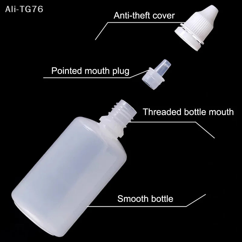 10-Pack Refillable Empty Eye Drop Squeeze Bottles 5–30ml