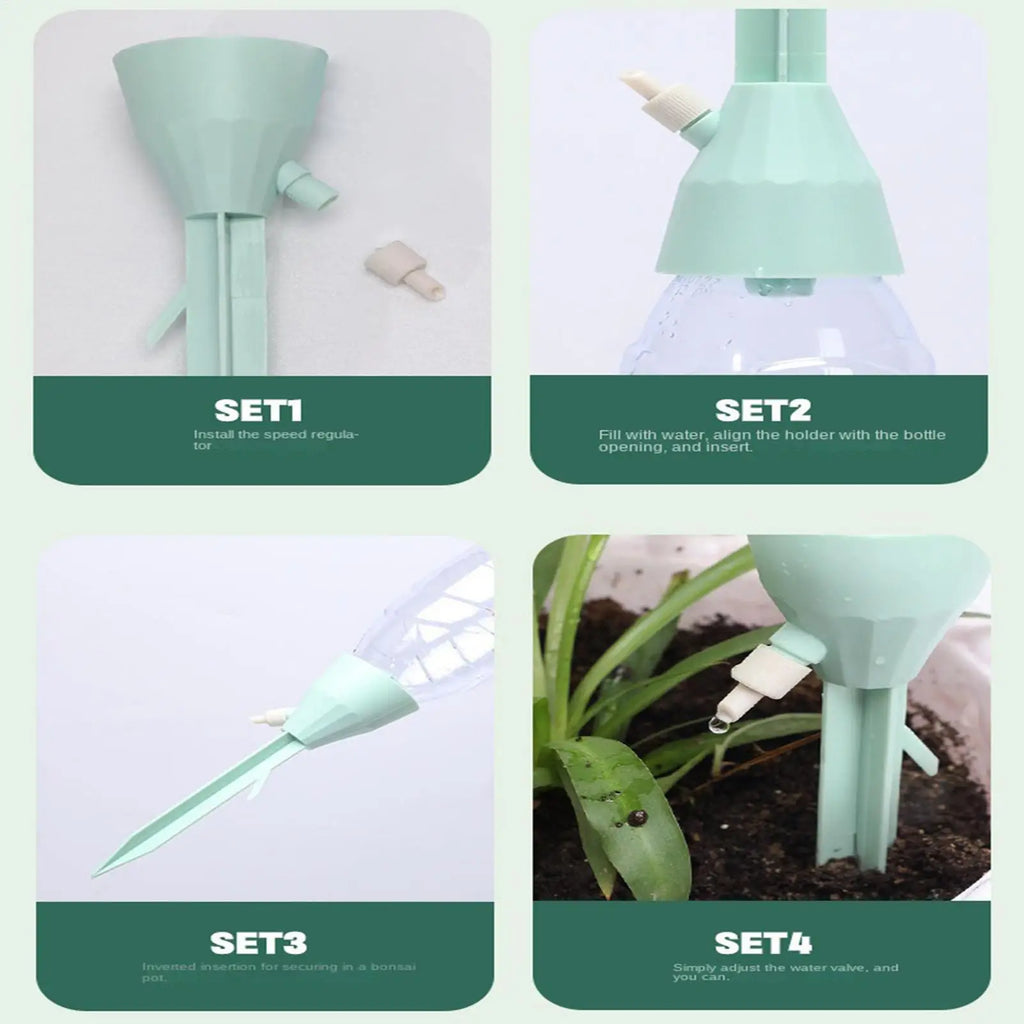 Adjustable Self-Watering Spikes – Drip Irrigation for Plants 3/6Pcs