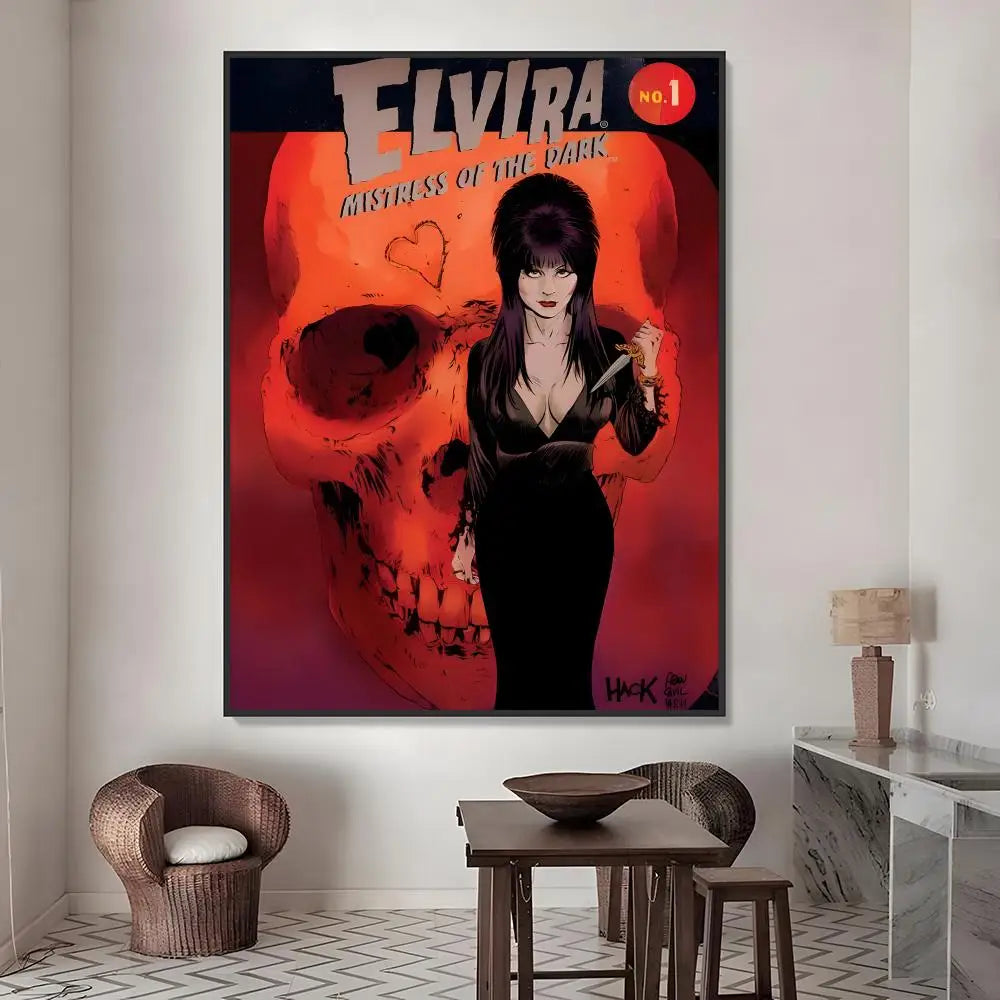 Elvira Mistress of the Dark HD Waterproof Poster Sticker