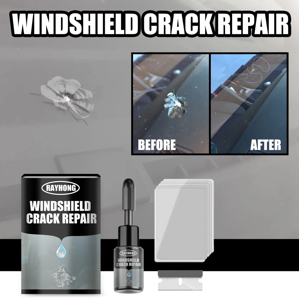 Rayhong 20ml UV Windshield Crack Repair Kit – DIY Auto Fix