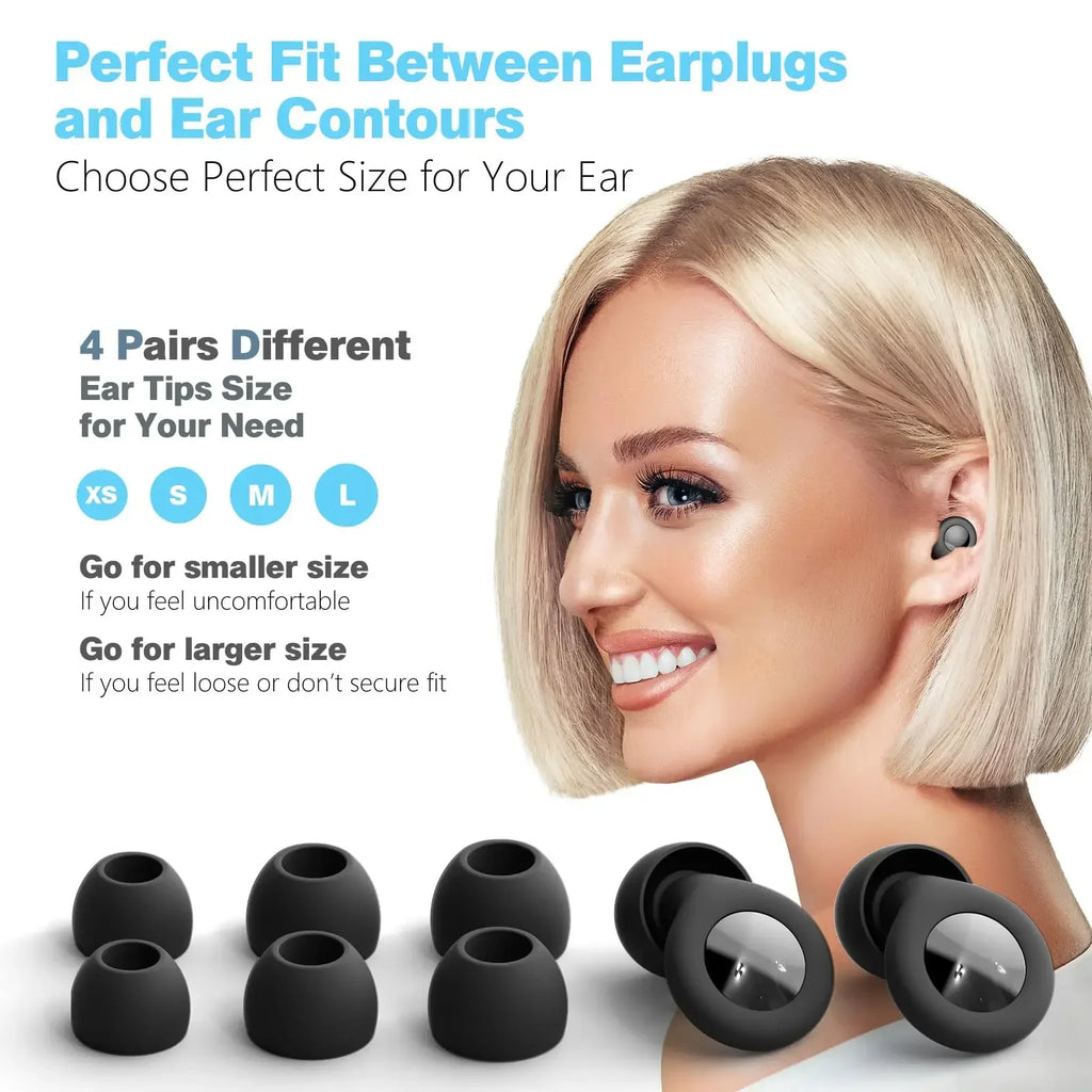 Silicone Earplugs 32dB Noise Blocking – Sleep, Travel & Concerts