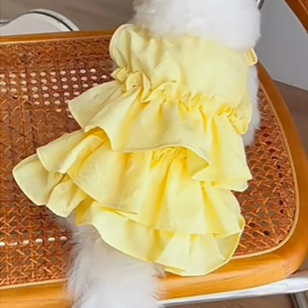 Cute Dog Cake Skirt Vest | Breathable Pet Summer Dress
