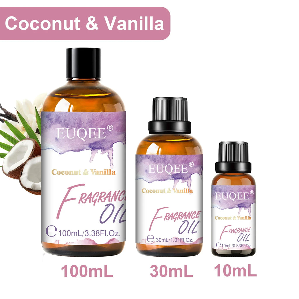 EUQEE Aromatherapy Fragrance Oil – Coconut, Vanilla & Magnolia