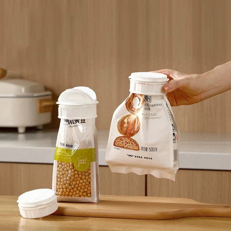 Double-Opening Food Sealing Clip | Moisture-Proof Storage Lid