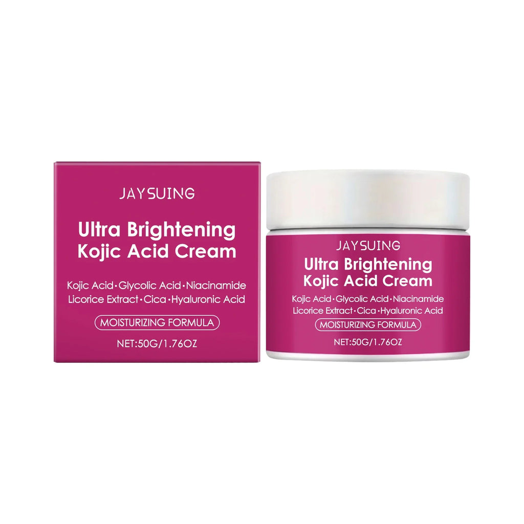 Kojic Acid Brightening Cream – Dark Spots, Niacinamide & HA