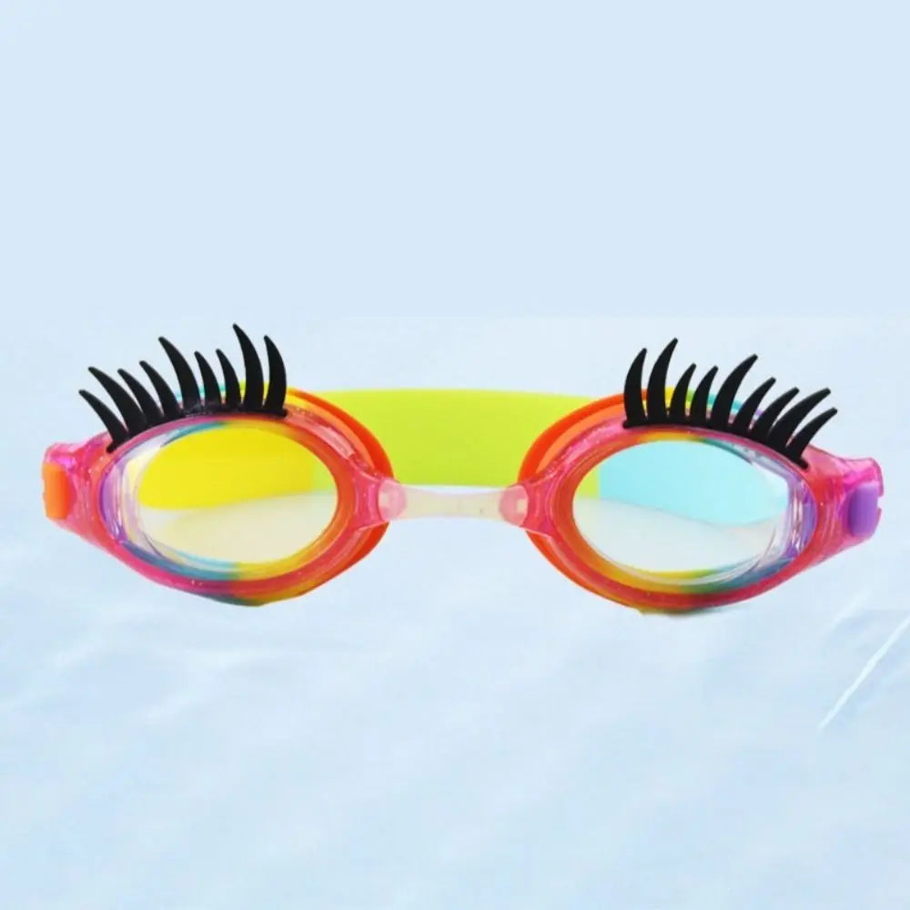 Kids Eyelash Swimming Goggles – Anti-Fog UV Silicone, Boys & Girls