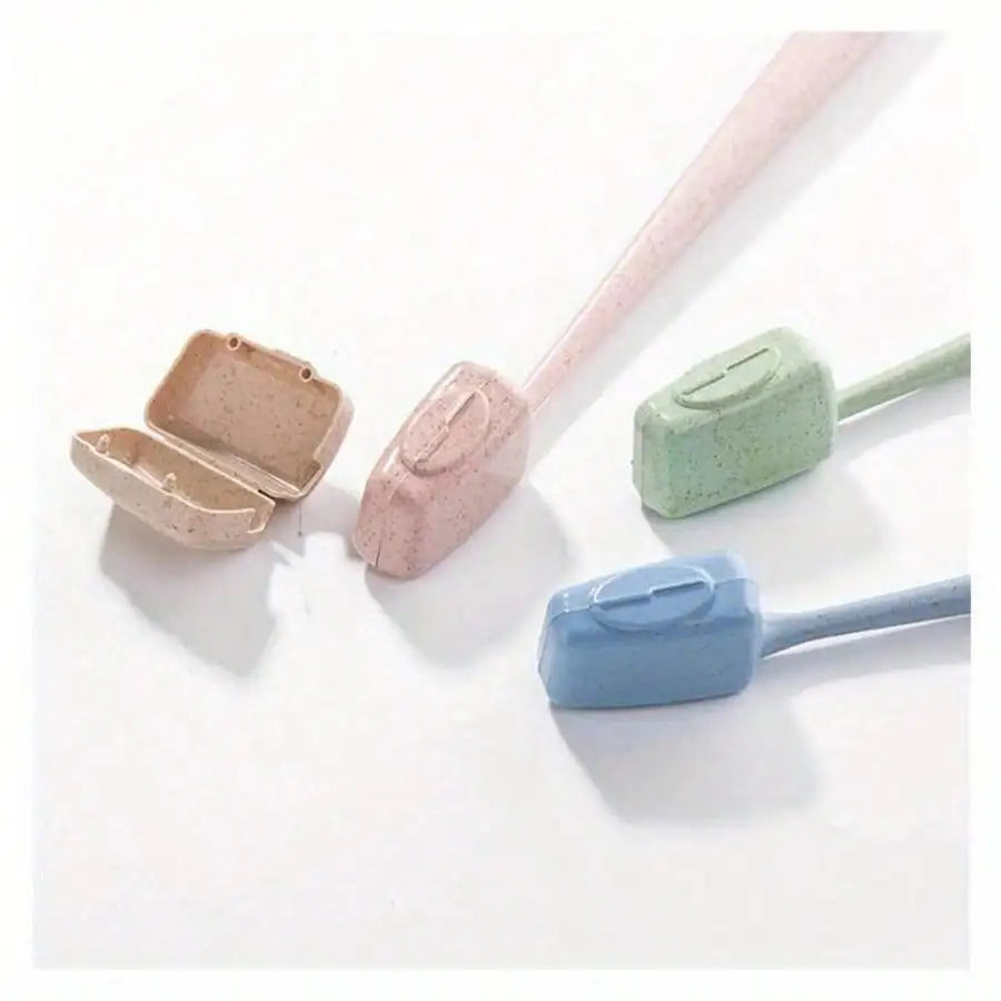 4-Pack Portable Toothbrush Head Covers – Travel Protective Caps