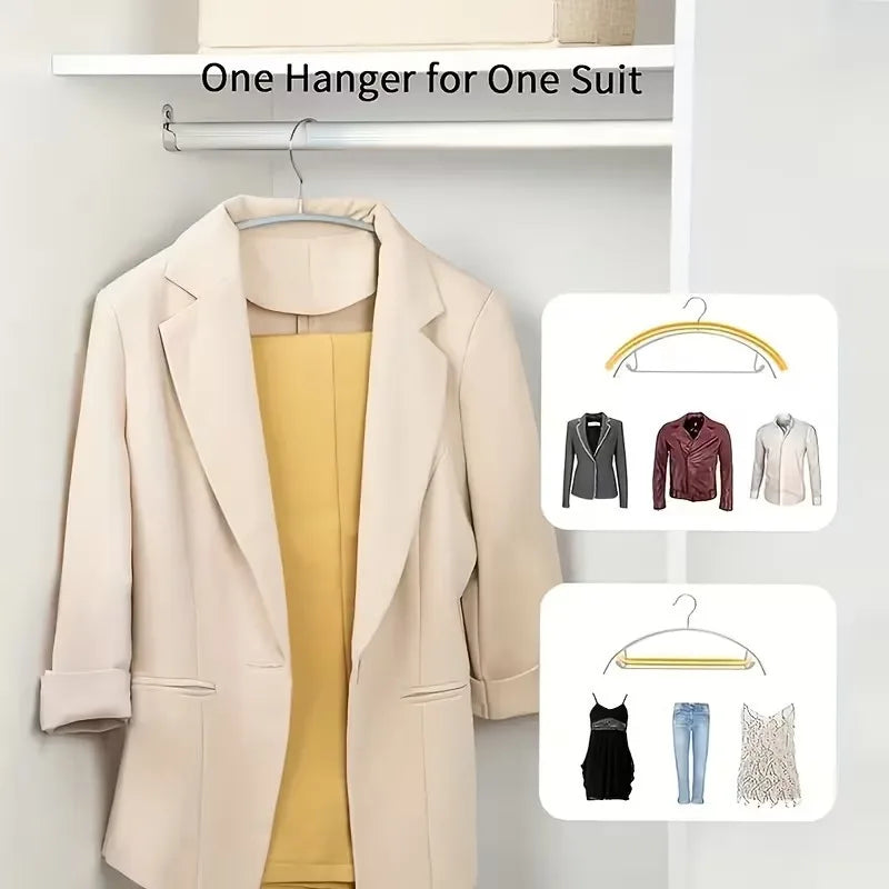 Non-slip Hangers Anti-shoulder Bump Arc Design Clothes Hanger Laundry