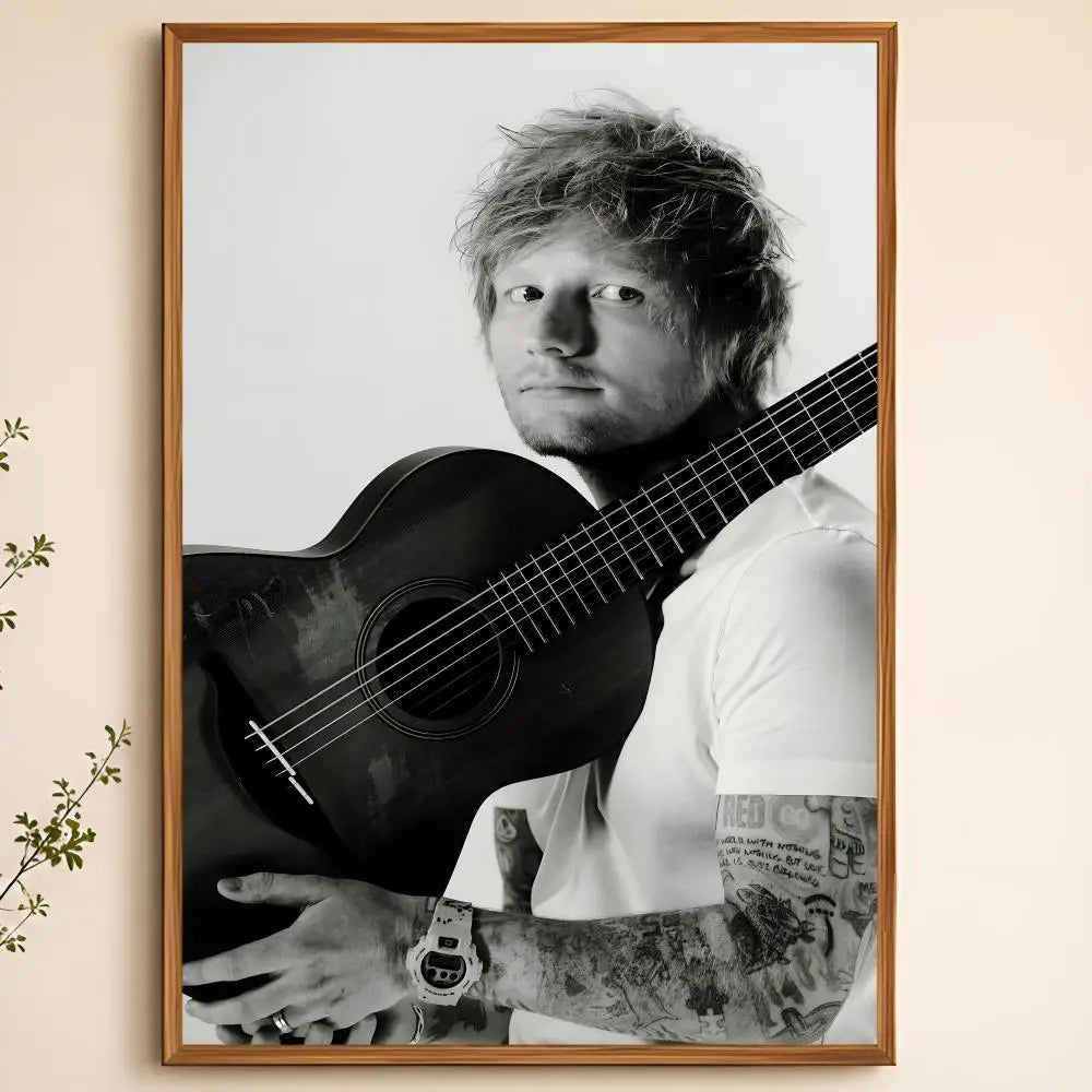 Ed Sheeran Album Poster – Self-Adhesive Waterproof Wall Art