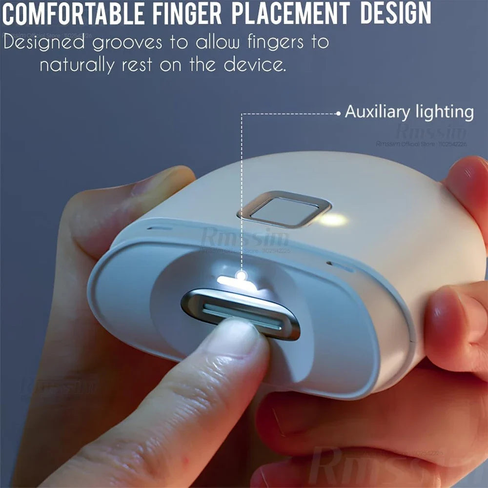 FAHE Rechargeable Electric Nail Clipper with LED Light | Baby & Adult