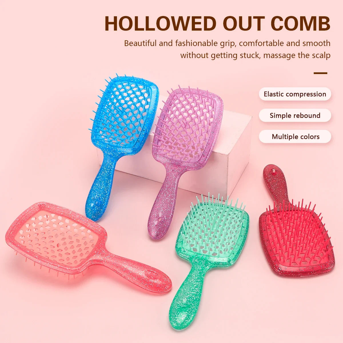Honeycomb Air Cushion Detangling Comb – Anti-Static Hair Brush