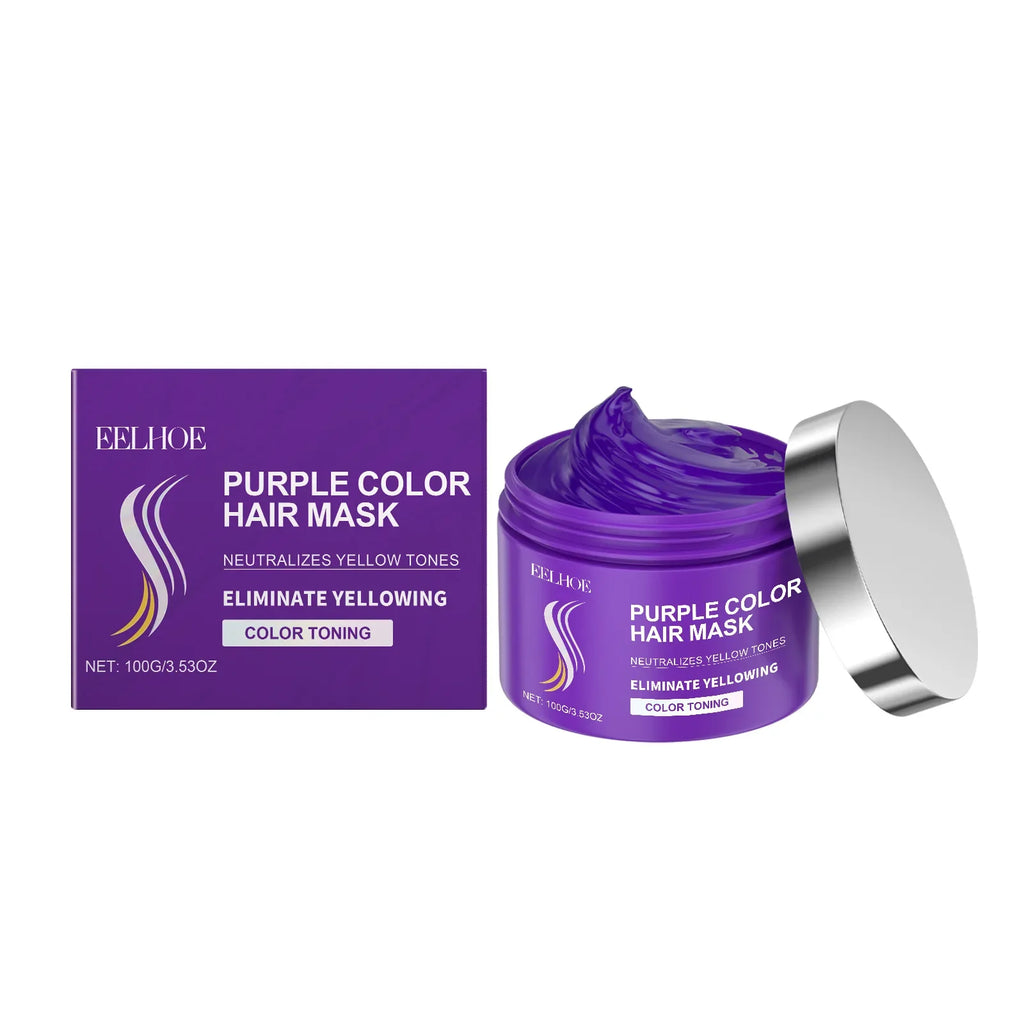 EELHOE Purple Keratin Hair Mask – Toning & Strengthening 100g